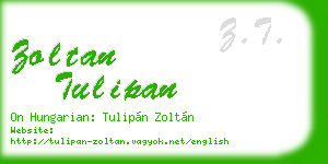 zoltan tulipan business card