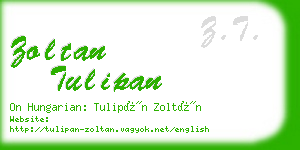 zoltan tulipan business card